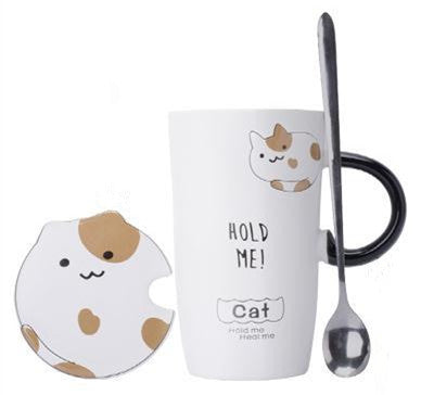 Korean Style Ceramic Coffee Mug - Cute Breakfast Cup